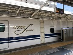 久しぶりの東海道新幹線　N700です