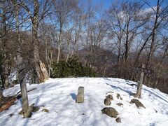 大持山の山頂は特に展望なし。