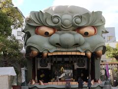 難波八阪神社
ガオーッ！！素戔嗚尊の荒魂を祀る舞台が、とても有名ですね・・