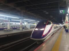 ★10:20
今日は基本普通列車での移動なのですが、丁度貯まっていたＪＲＥポイントで安く新幹線に乗れるキャンペーンをやってたので新幹線で移動。