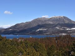 芦ノ湖の湖面まで100ｍほど下ります。