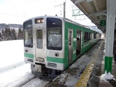 妙高高原駅から乗るのはこの電車です。