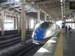 越後湯沢で再びE7系ときに乗り換え。ほとんどの乗客が降車したため、ここからはがらがーら湯沢。