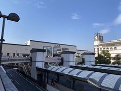 倉敷に到着。このあと水島臨海鉄道のお目当て列車まで1時間以上あるので、一旦ホテルへ荷物を預けに。