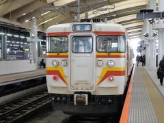 新潟駅に到着。
115系は群馬に来てから両毛線などで散々乗りましたが、これが最後。