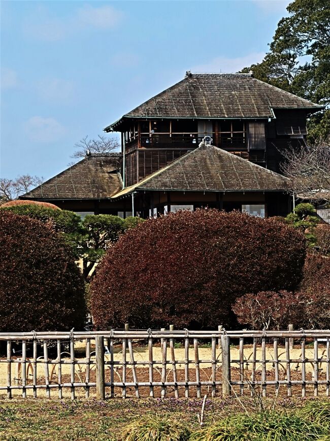 水戸-7 偕楽園-5 好文亭d 楽寿楼 眺望絶佳 ☆配膳用昇降機を