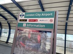 London city airpotに到着！30分ぐらいで着いた！