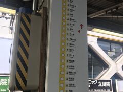 新宿から中央線
車両は
黄色の総武線車両は各駅停車
中野か三鷹行
オレンジは東京発中央線の快速
特に土日は通過駅多し