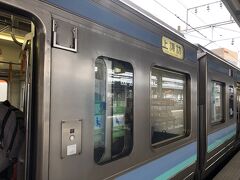松本駅から上諏訪行きに乗ります