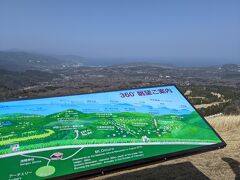 お鉢周りも強風で出来なかったので、少し景色を眺めて退散。