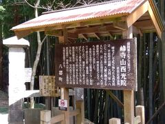 帰路、いつも見かける山の中腹にあるお寺が気になって地元の人に聞いて行けました。
峰寺山西光院です。