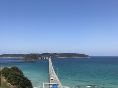 角島大橋が美しかったです。