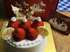 おまけ2 マールブランシュのクリスマスケーキを始めて頂きました。生クリームが美味しかったです。