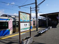 石巻駅に一時帰郷。