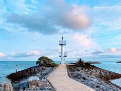 2泊したシェラトン沖縄で朝食を頂いてから　ホテル内のビーチをのんびり散策。

最終日も良いお天気です！