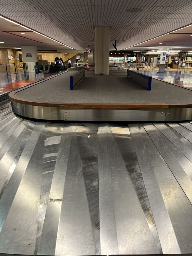 スーツケースは既に降ろされてまとめて置いてありました。