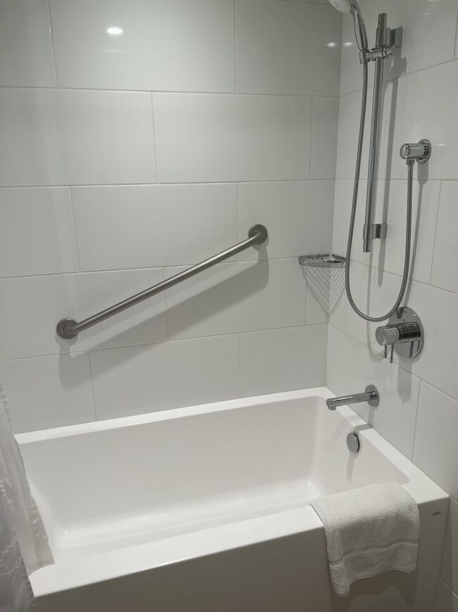 バスタブあり。<br />私は身体洗って、お湯ためては面倒なのでシャワーのみだから、シャワー室だけでも良いんだけど。