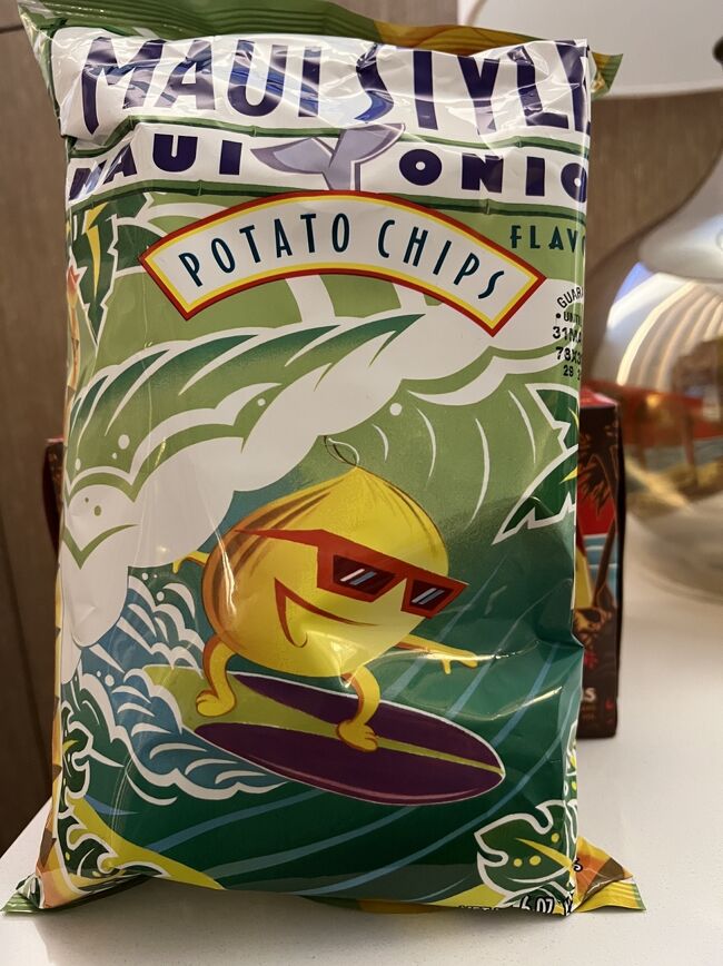 大好き　マウイスタイルのポテチ　3.97ドル+税<br />