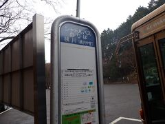 比叡山山頂から東堂・西塔・横川はシャトルバスが走っています。
冬季は運休　今年は前日３月１９日から運行開始でした。
東堂から横川までの便は３０分に１本です。
比叡山内１日フリー乗車券（１０００円）をバスセンターで購入。
横川まで行くならお得なんですって。