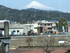 清水駅からの富士山
