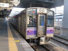 盛岡から花巻空港まで乗って来た電車（モハ701-1009）
