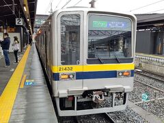 下今市駅10:44発の東武鬼怒川線電車に乗り継ぎ、新藤原駅まで乗車します。
