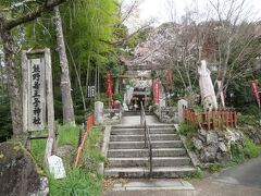 京都滞在3日目は哲学の道からスタートしました。
写真は京都の桜の名所として知られる哲学の道入口（銀閣寺側と反対の入口）近くに建つ神社です。すぐそばに建つ紅葉の名所・永観堂の守護神を祀る神社で、豊臣秀吉によって再興された歴史があります。