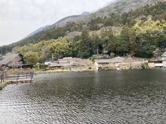 宿からすぐの金鱗湖へ。湖と名がついていますが、それほど大きくありません。昔は池と呼ばれていたようです。