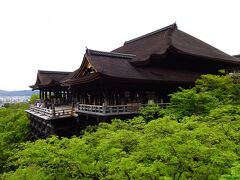 新緑に浮かぶ清水寺
紅葉の時期とまた違って素敵です。