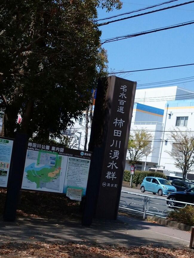 目の前は国道１号線<br />こんな都会に清流があるとは！