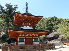 高野山を彷彿とさせる多宝塔。ここは、奈良の室生寺、九度山の慈尊院、高野山女人堂と並んで、女人高野とも呼ばれる寺なのです。

右手奥は御影堂です。