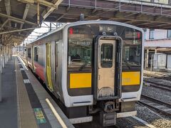 郡山駅に到着しました。
水郡線ホームは端のほうにあります。