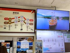 小田急グループの海賊船は終了時間が15時台と早く、ターミナルも運航が終わると閉まってしまう。

