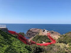 センザキッチンから30分ほど走り次の目的地である元乃隅神社に到着！
これはガイドブックの写真と同じだあ（あたりまえ）。
快晴に恵まれ絶景まみれです。