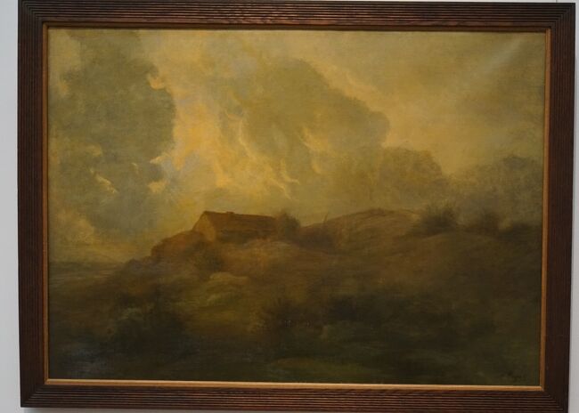 アルフォンス・ルグロ「海岸警備の兵舎」<br />フランス生まれで、後年イギリスで働いた、画家、版画家の作品。松方コレクション