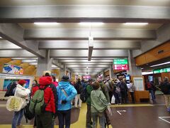 室堂、バスの到着付近