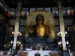 大仏殿には、奈良の大仏より大きい越前大仏が安置されています。
中国の洛陽郊外にある龍門石窟の毘廬舎那仏座像をモデルにしているそう。
