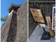 松山城に到着～
まずは石垣！立派な石垣です！