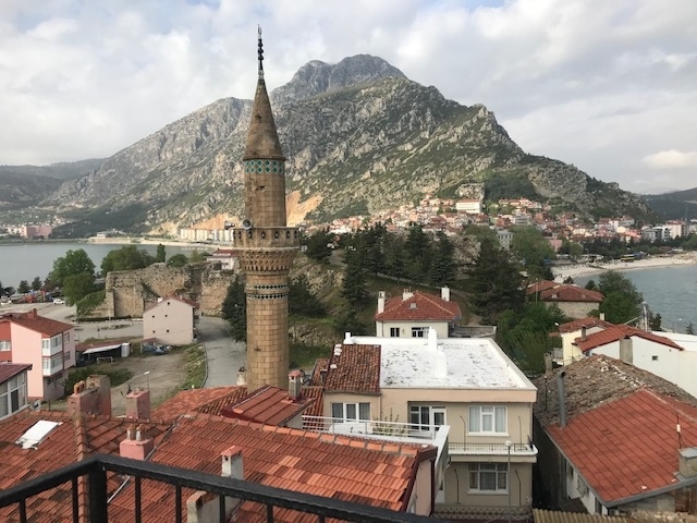 ３日目の朝ごはんの時、屋上テラスからの写真