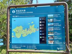 大島の観光案内看板です。