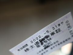 先日伊豆へ行ったとき

に小田原の格安チケット自販機で購入した株主優待乗車証2枚のうちの1枚を使ったため､900円の運賃が700円です