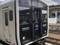 香椎駅でJR香椎線に乗り換え。デンチャですね。