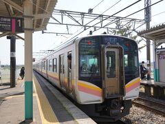 白新線に乗って、こちらへやってまいりました！