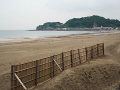 10:06　由比ヶ浜
湘南の海で、とりあえず一休憩。