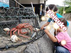 『ママ！！大きな蟹が網にかかってる』
鬼太郎ロードへ向かう車窓から
スケが叫ぶ（笑）