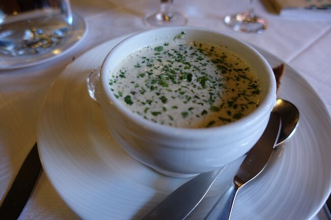 マッシュルームのスープもおいしかった！