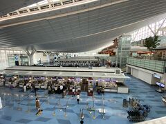 出国のための抗原検査は羽田空港T1にある木下グループで受けました（都民無料）。検査自体はそんなに並ばなかったかな。検査結果もすぐに来ました。
予め得ていた情報の通り、受信した検査結果のPDFにパスポート番号と生年月日をiPhoneのテキスト機能で追記したもので審査通りました。
T3はまだまだ閑散としていて、免税店も出発ロビーのフードコートも時短営業もしくは休業中がめちゃくちゃ多かった。