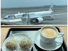 新千歳空港。10時発の羽田行きに乗ります。