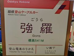 強羅駅（標高５４１ｍ）

強羅駅周辺を撮影する時間的余裕なく、次の行程に進みます(-_-;)