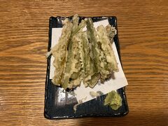 野沢菜の天ぷらがおいしい！